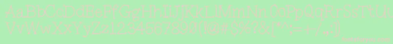 Pinwheel Font – Pink Fonts on Green Background