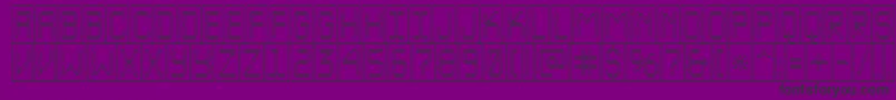 ALcdnovacmotl Font – Black Fonts on Purple Background