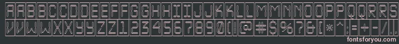 フォントALcdnovacmotl – 黒い背景にピンクのフォント