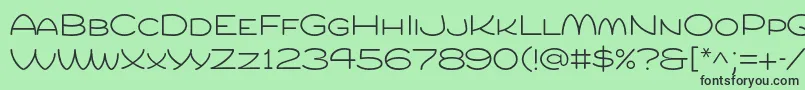 Compurlight-Schriftart – Schwarze Schriften auf grünem Hintergrund