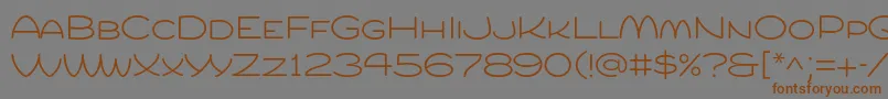 Compurlight-Schriftart – Braune Schriften auf grauem Hintergrund