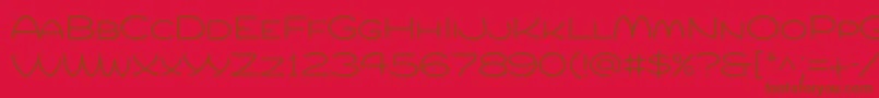 Compurlight Font – Brown Fonts on Red Background