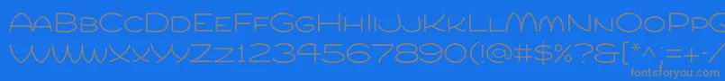 Compurlight Font – Gray Fonts on Blue Background