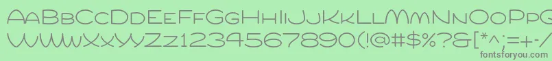 Compurlight Font – Gray Fonts on Green Background