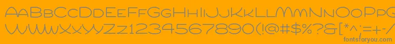 Compurlight Font – Gray Fonts on Orange Background