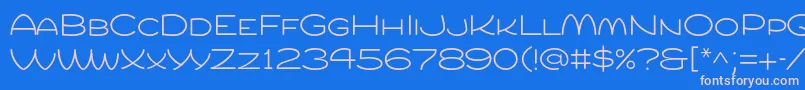 Compurlight Font – Pink Fonts on Blue Background