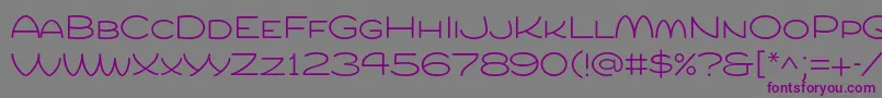 Compurlight-Schriftart – Violette Schriften auf grauem Hintergrund