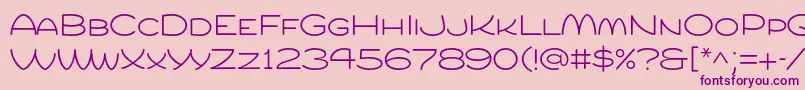 Compurlight Font – Purple Fonts on Pink Background