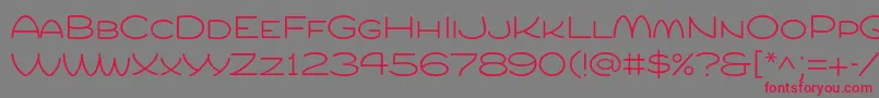 Compurlight Font – Red Fonts on Gray Background