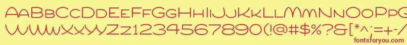 Compurlight Font – Red Fonts on Yellow Background