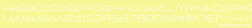 Compurlight Font – White Fonts on Yellow Background