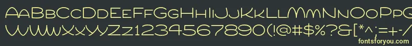 Compurlight Font – Yellow Fonts on Black Background