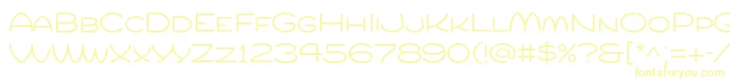 Compurlight Font – Yellow Fonts on White Background