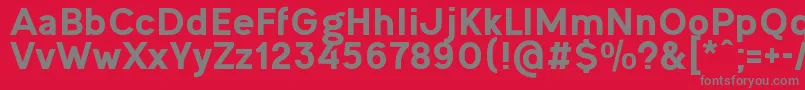 OgonekHeavy Font – Gray Fonts on Red Background