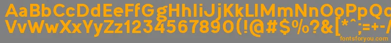 OgonekHeavy Font – Orange Fonts on Gray Background