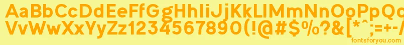Шрифт OgonekHeavy – оранжевые шрифты на жёлтом фоне
