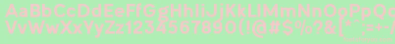 OgonekHeavy Font – Pink Fonts on Green Background