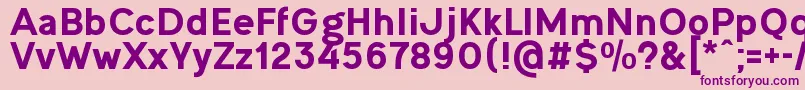 OgonekHeavy Font – Purple Fonts on Pink Background