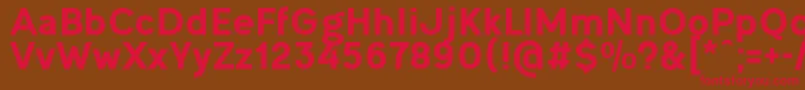 OgonekHeavy Font – Red Fonts on Brown Background