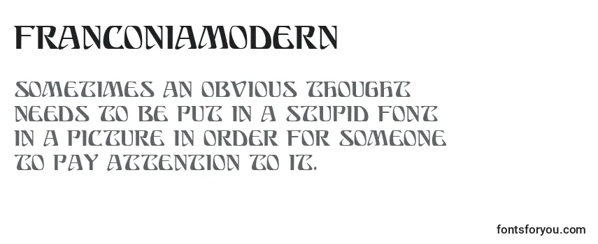 Шрифт FranconiaModern