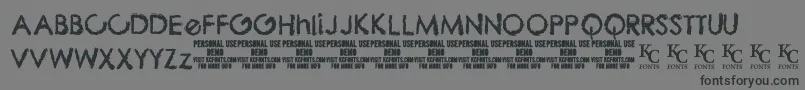 ThebizdemoKcfonts Font – Black Fonts on Gray Background