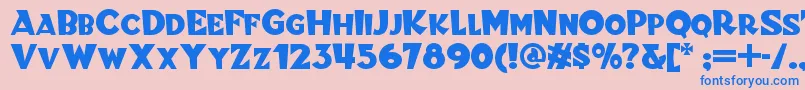 fuente Blitzkriegnf – Fuentes Azules Sobre Fondo Rosa