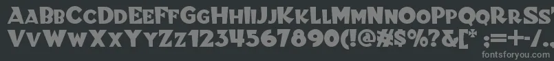 Blitzkriegnf-Schriftart – Graue Schriften auf schwarzem Hintergrund