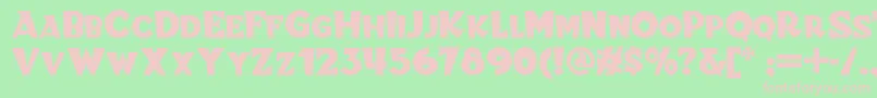 fuente Blitzkriegnf – Fuentes Rosadas Sobre Fondo Verde