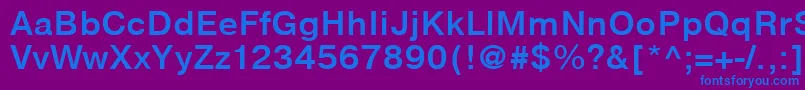 NtharmonicaBold105b Font – Blue Fonts on Purple Background