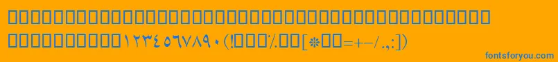 Lisätietoja BLotus-fontista BLotus-fontti – siniset fontit oranssilla taustalla