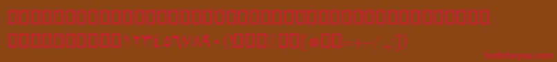 BLotus Font – Red Fonts on Brown Background