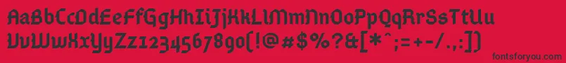fuente Gamaliel – Fuentes Negras Sobre Fondo Rojo