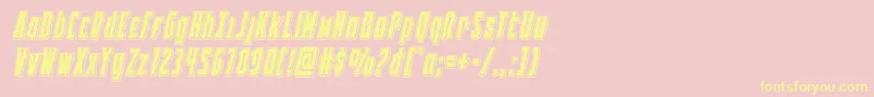 Weitere Informationen zur Battleworldpunchital-Schriftart Battleworldpunchital-Schriftart – Gelbe Schriften auf rosa Hintergrund