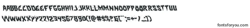 Hotkissleft-Schriftart – Grunge-Schriften