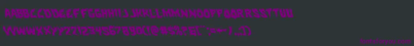 Hotkissleft Font – Purple Fonts on Black Background