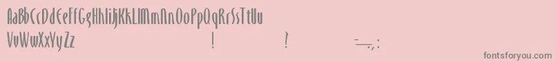 MonikaBold Font – Gray Fonts on Pink Background