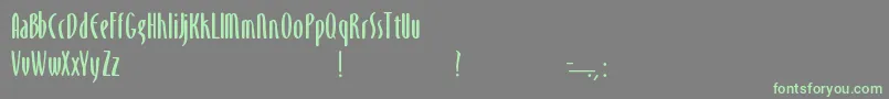 MonikaBold Font – Green Fonts on Gray Background