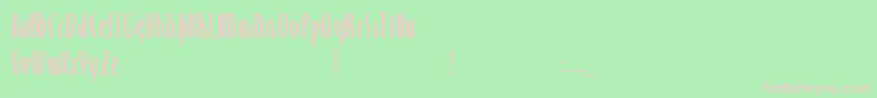 MonikaBold Font – Pink Fonts on Green Background