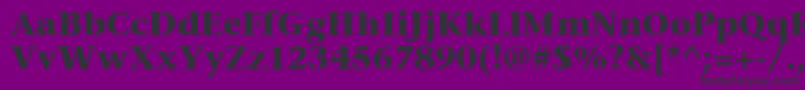 フォントMesouranSerifBlackSsiBold – 紫の背景に黒い文字