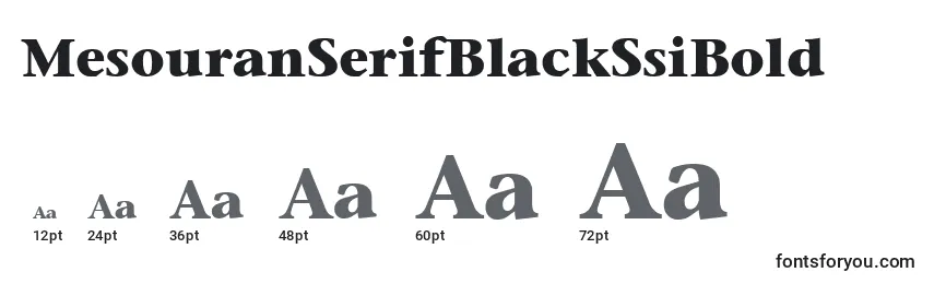 MesouranSerifBlackSsiBold Font Sizes