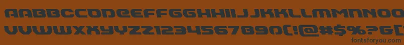 Annapolisleft-Schriftart – Schwarze Schriften auf braunem Hintergrund