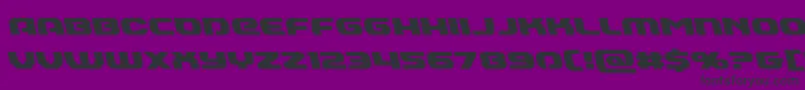 Annapolisleft-Schriftart – Schwarze Schriften auf violettem Hintergrund