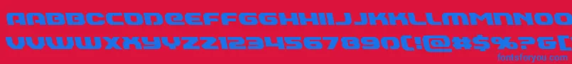 Annapolisleft Font – Blue Fonts on Red Background