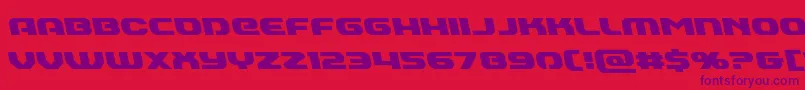 Annapolisleft Font – Purple Fonts on Red Background