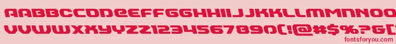Annapolisleft Font – Red Fonts on Pink Background