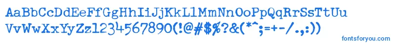 DumboldtypewriterNormal Font – Blue Fonts on White Background
