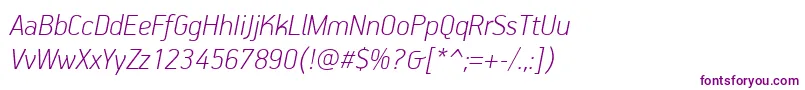 PfhandbookproThinitalic-fontti – violetit fontit