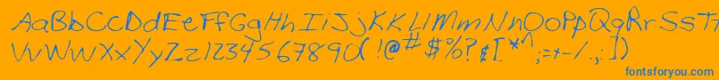 More about StephenRegular Font StephenRegular Font – Blue Fonts on Orange Background