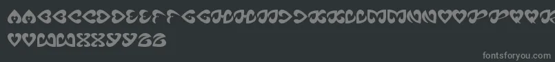 EternalLove Font – Gray Fonts on Black Background