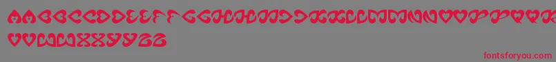 EternalLove Font – Red Fonts on Gray Background